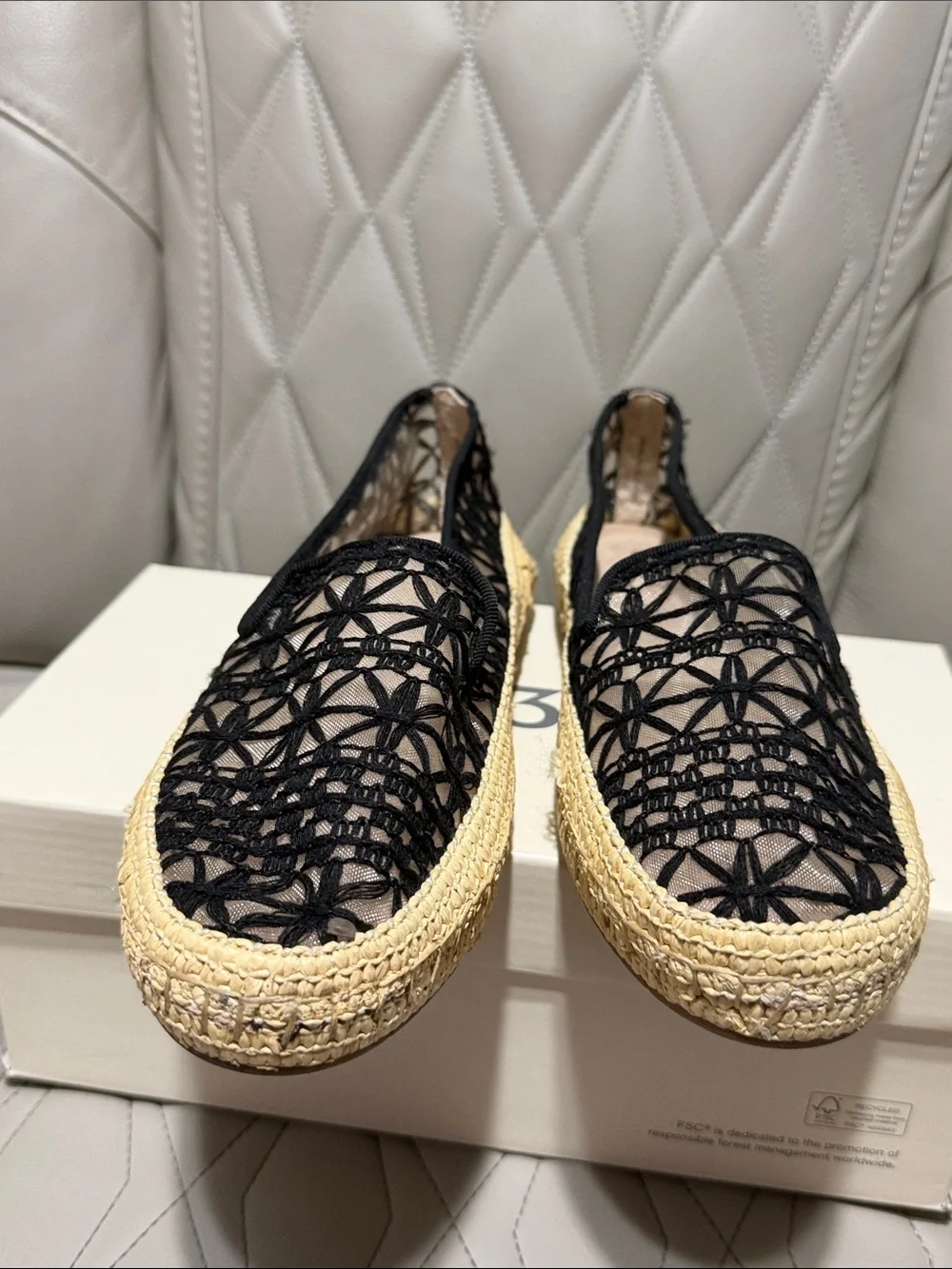 Women's Jaylaa Black Espadrille Slip-On Flats